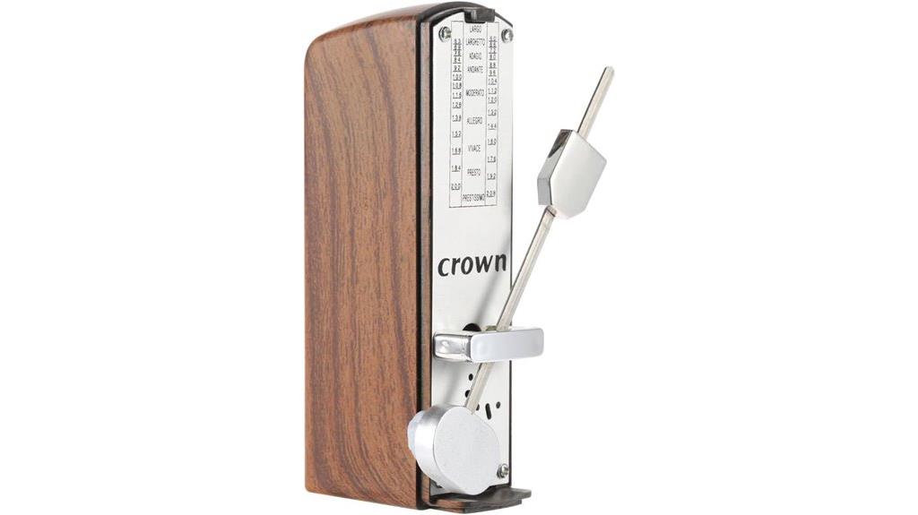 portable mahogany mini metronome