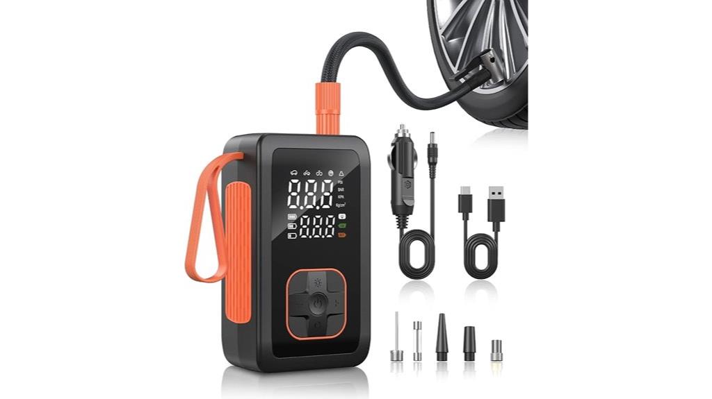 portable tire pressure pump