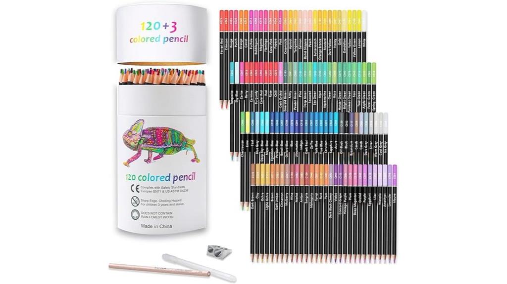 premium 120 color artist pencils