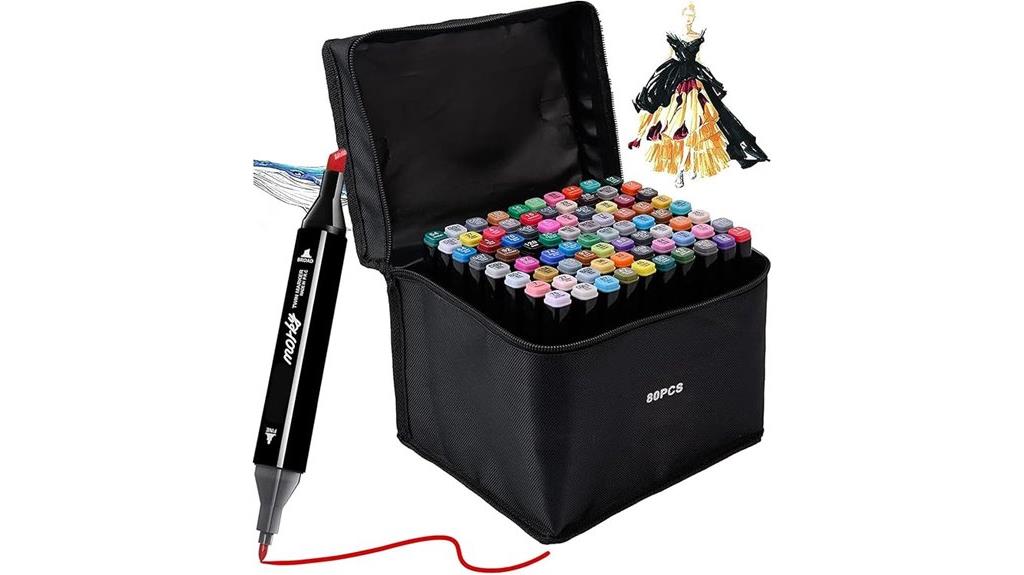 premium 80 color marker set