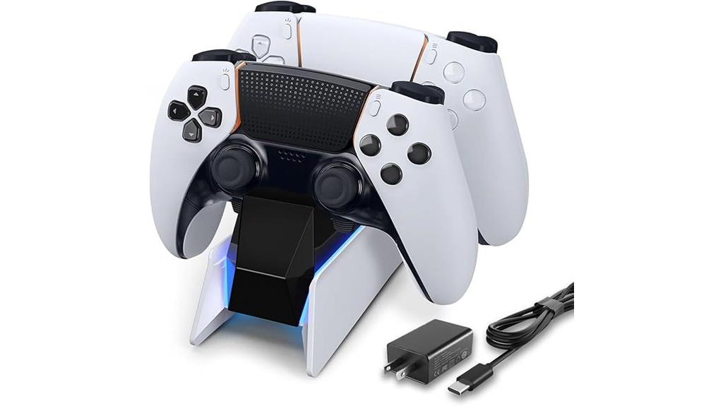 ps5 dock with blue led