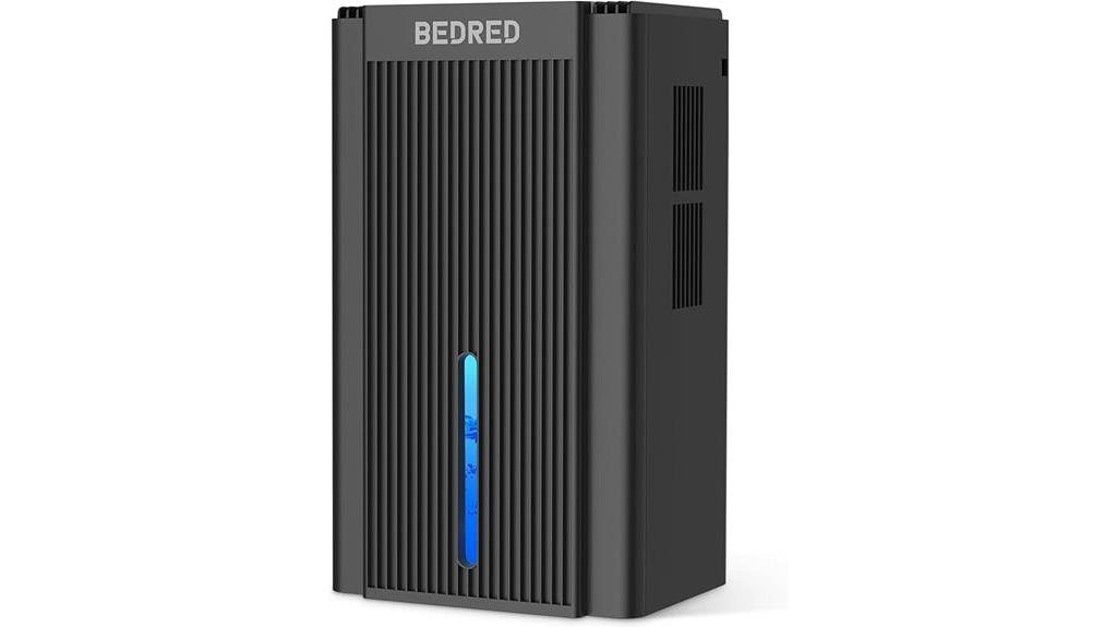 quiet 95oz capacity dehumidifier