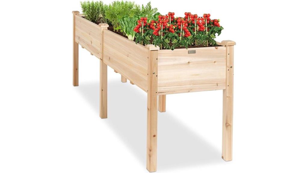 raised garden bed divider