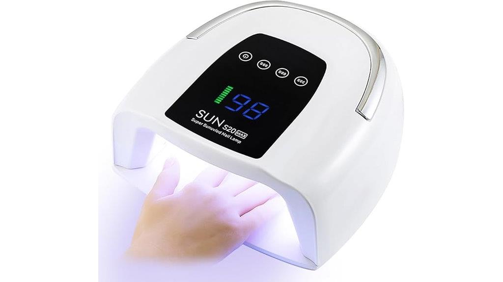 rechargeable 200w uv nail lamp
