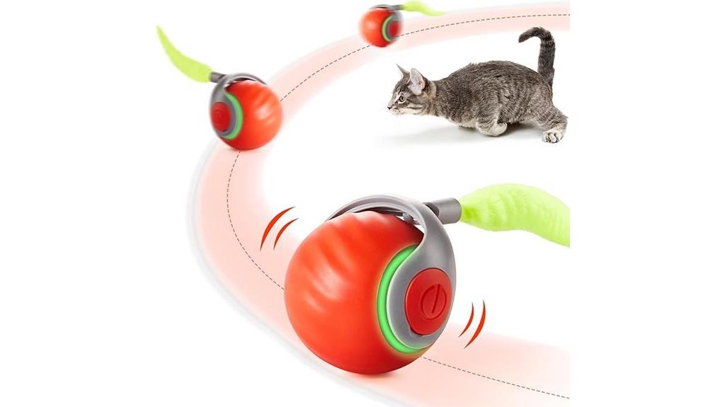 rechargeable cat toy feather