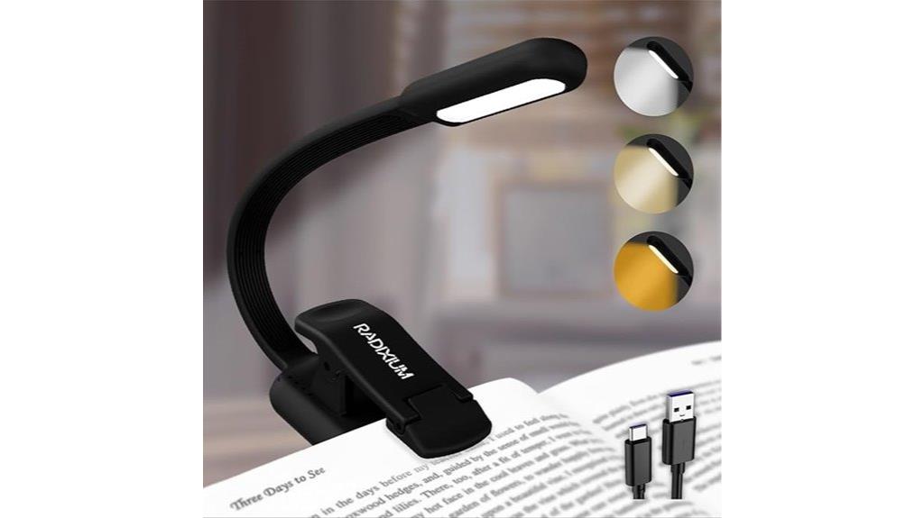 rechargeable usb c book light
