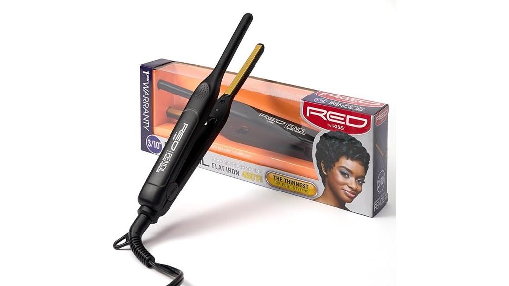 red kiss flat iron