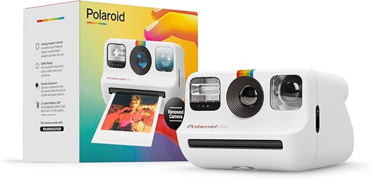 refurbished white polaroid go