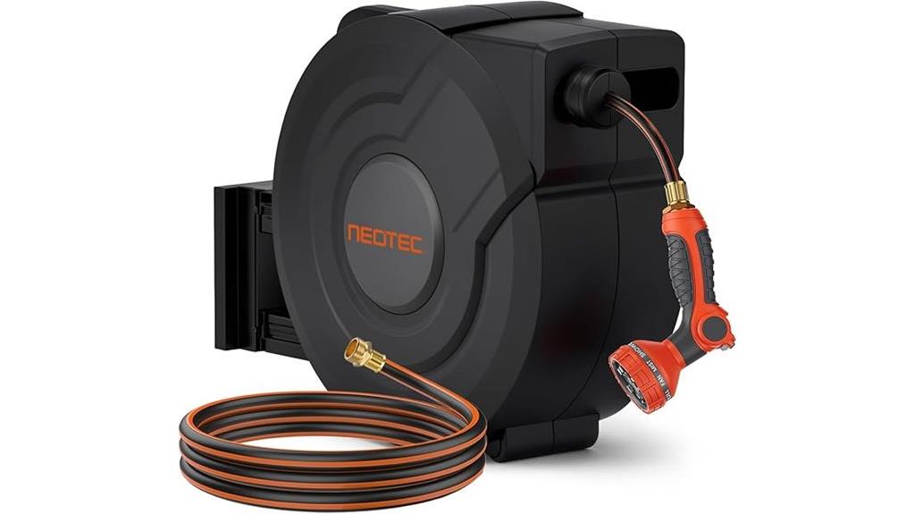 retractable garden hose reel