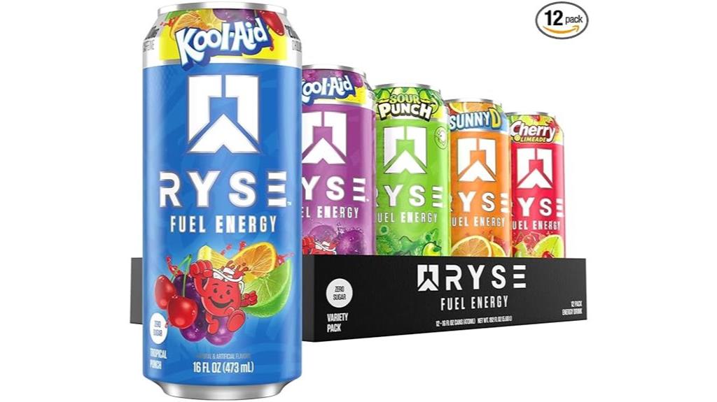 ryse energy drink pack