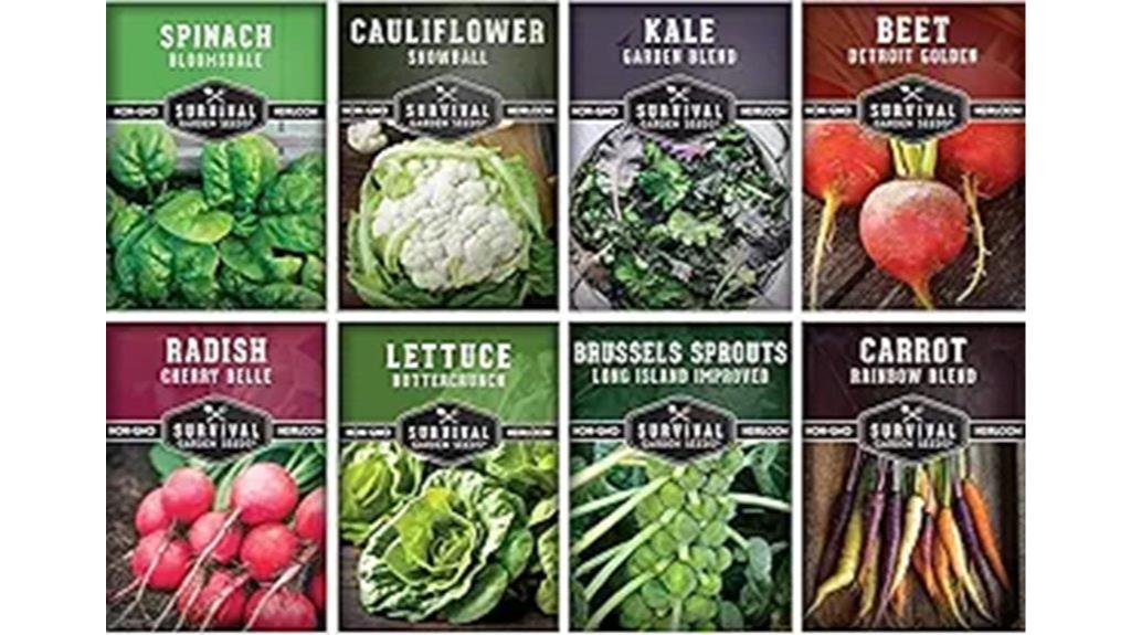 seasonal heirloom vegetable seeds