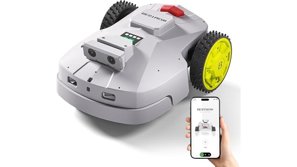 self charging 1 5 acre mower