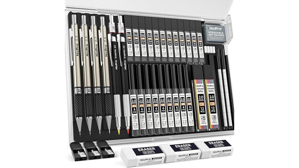 set of 37 art pencils