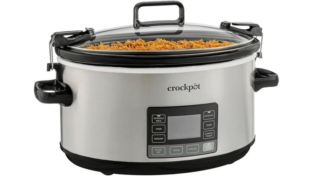 seven quart timer controlled slow cooker