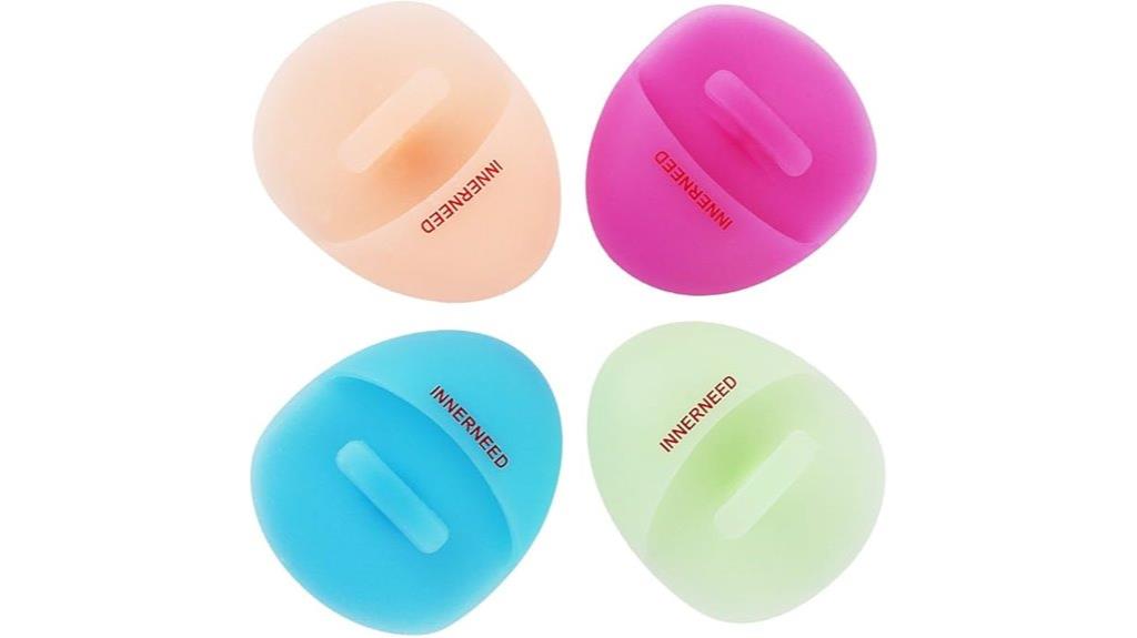 silicone facial cleansing brush