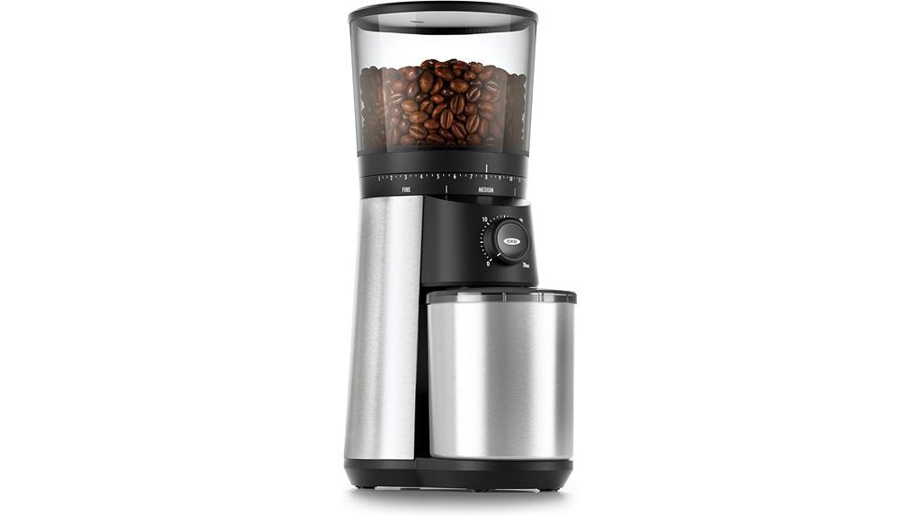 silver oxo coffee grinder
