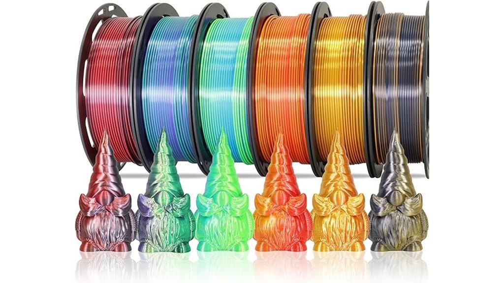 six color dual filament bundle