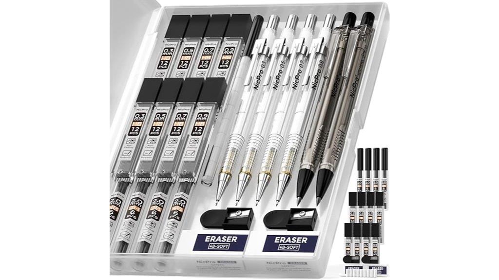 six piece art pencil set