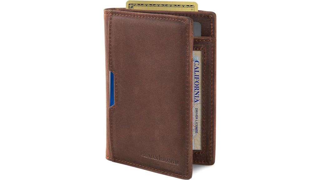 slim rfid bifold wallet