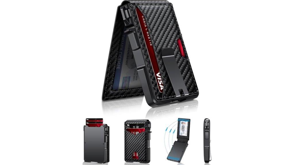 slim rfid metal wallet