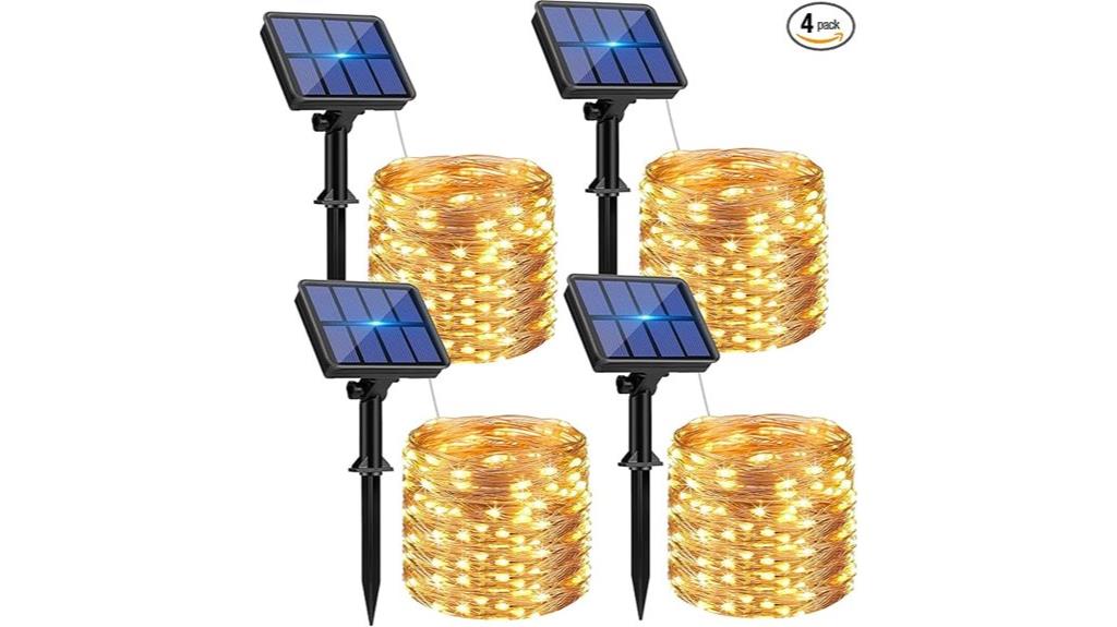solar powered waterproof fairy lights