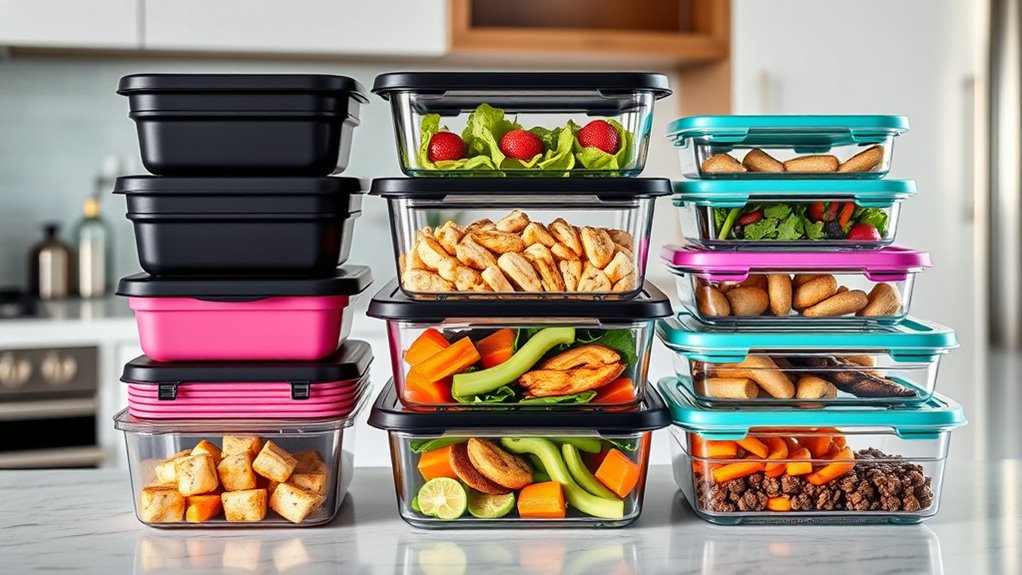 stylish meal prep containers