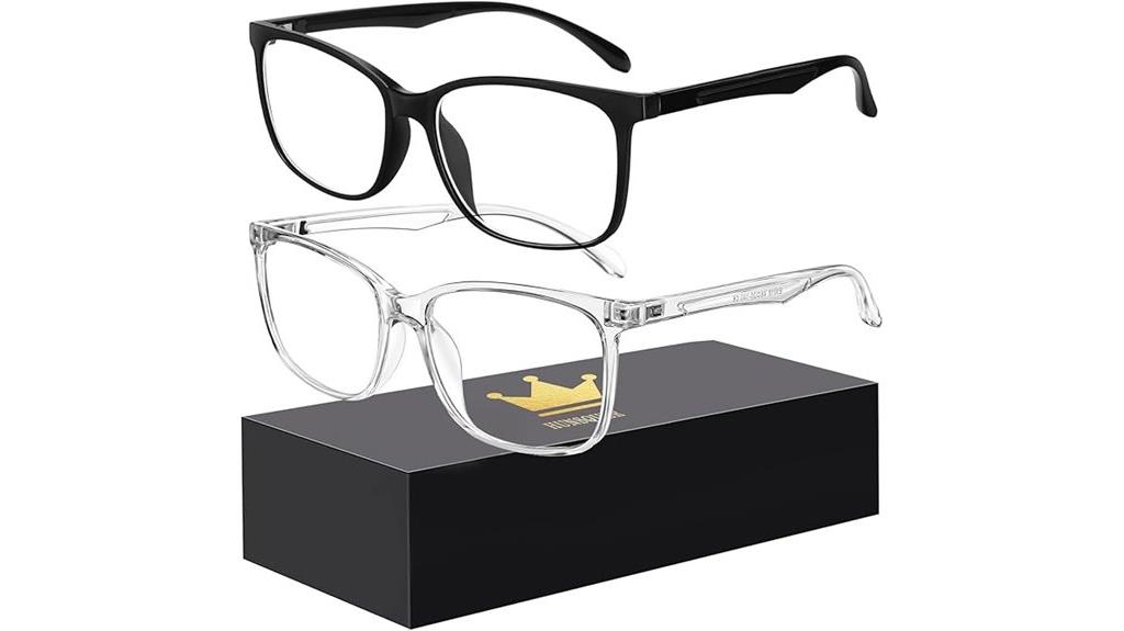 stylish unisex blue light glasses