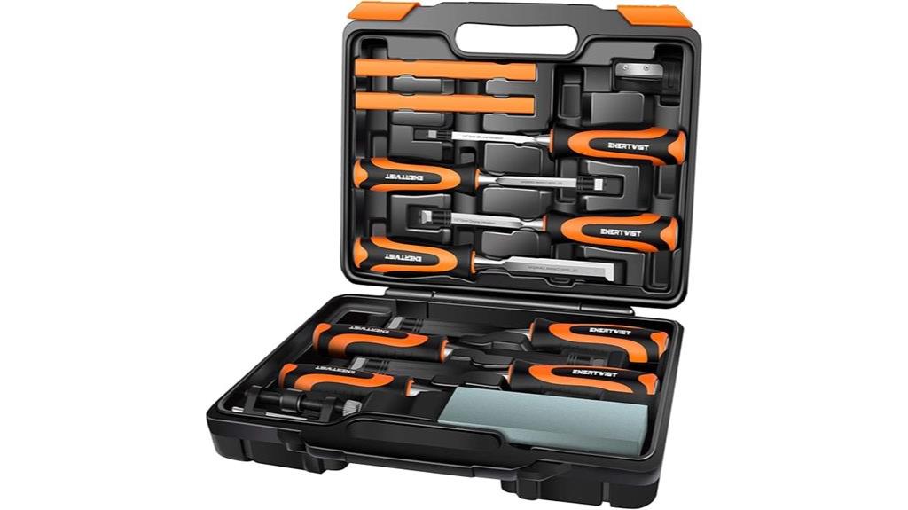 thirteen piece wood chisel set