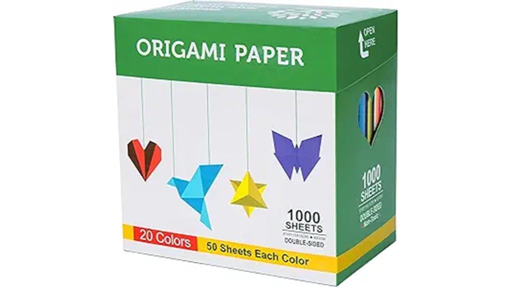 thousand colored origami sheets