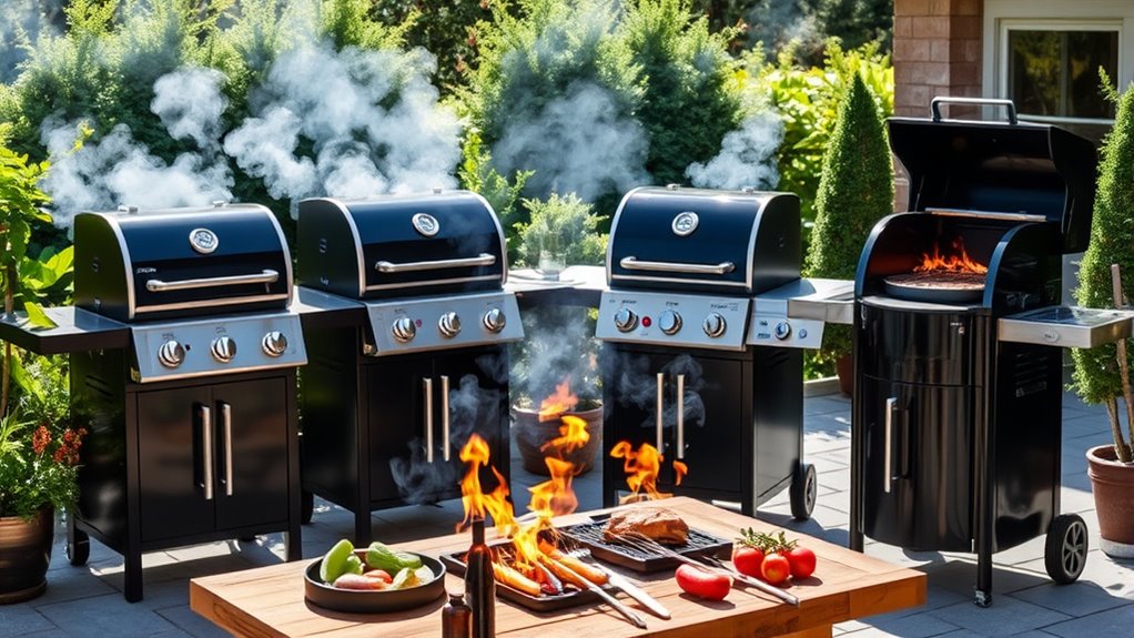 top charcoal grill smoker combos