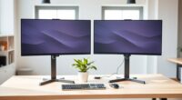 top dual monitor sit stand converters