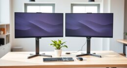 top dual monitor sit stand converters