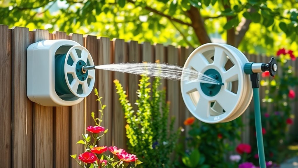top retractable garden hose reels