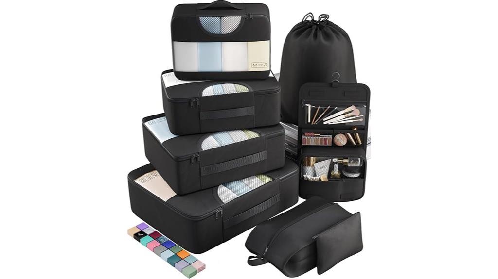 travel organization storage cubes