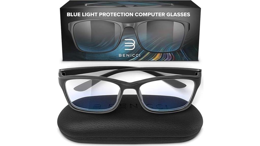 trendy unisex blue glasses