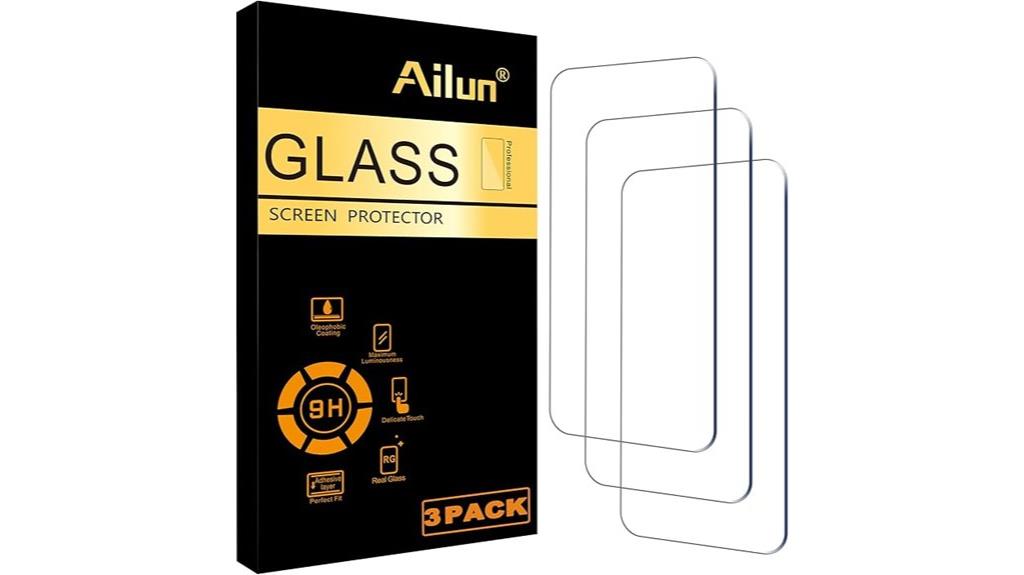 triple pack glass protectors