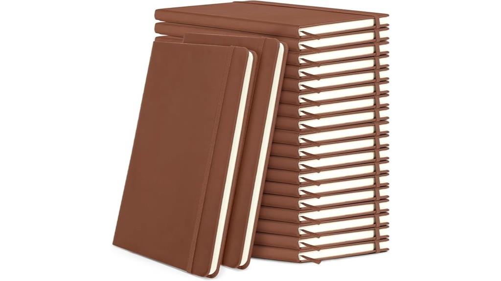 twenty lined hardcover journals