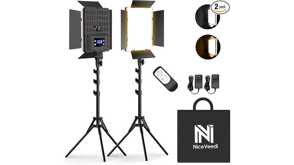 two color studio lighting kit