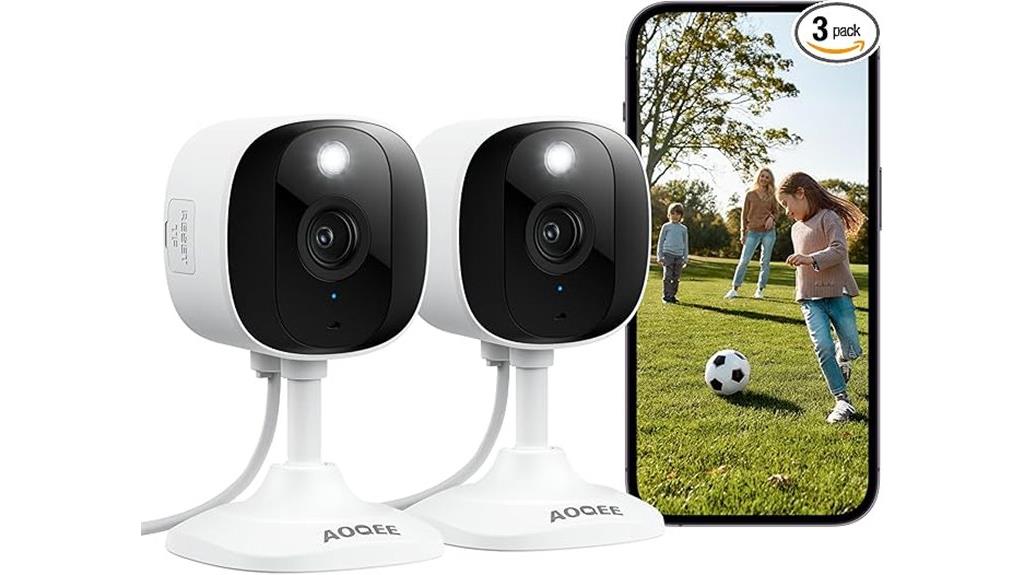 two pack indoor outdoor cameras