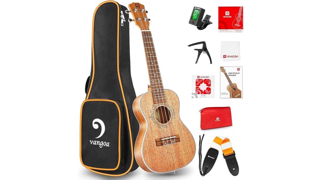 vangoa 23 inch mahogany ukulele