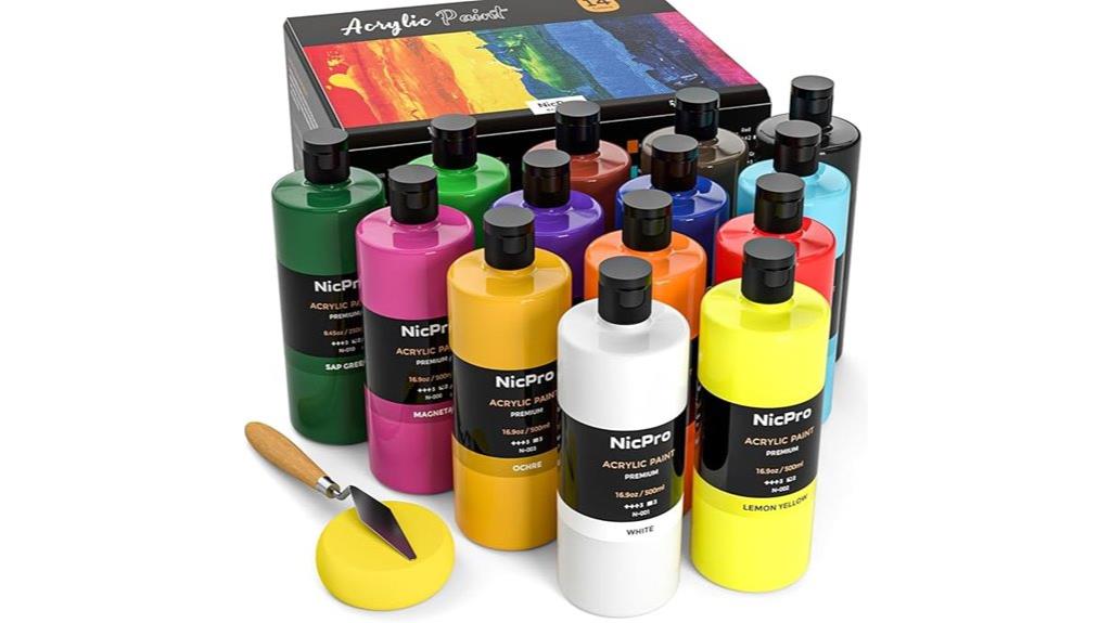 vibrant multi surface acrylic paints