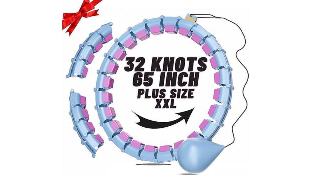 weighted 65 inch fitness hoop