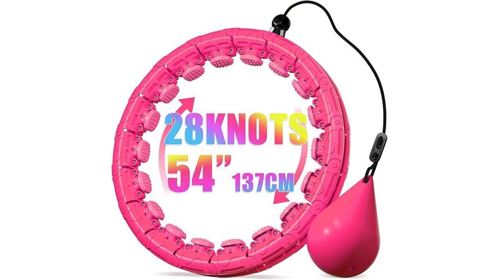 weighted fitness hoop for adults