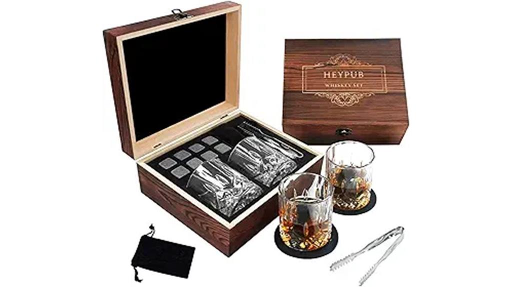 whiskey stone gift set
