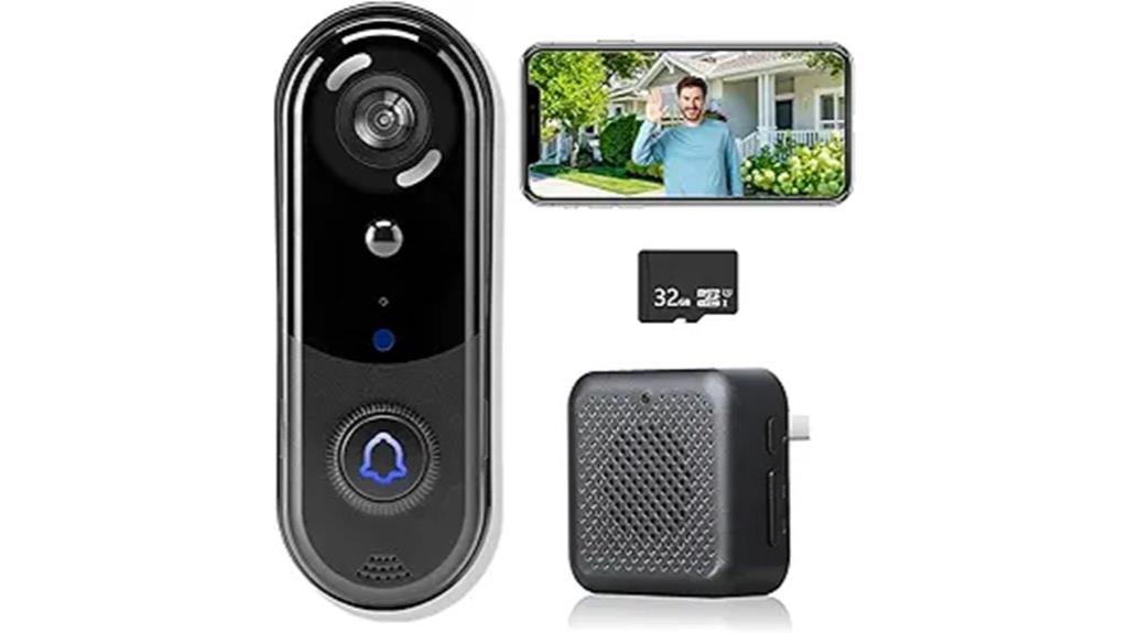 wireless night vision doorbell