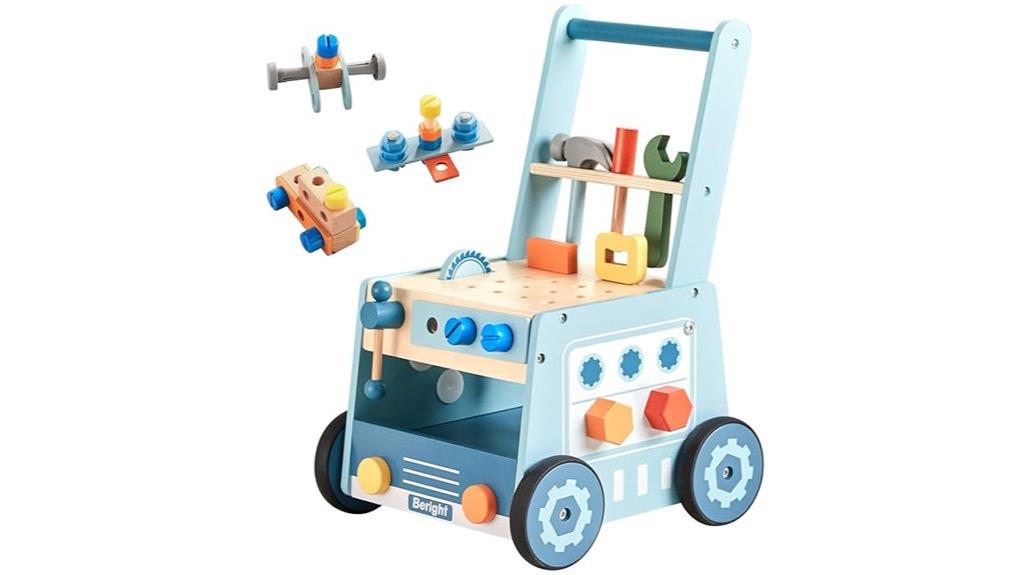 wooden baby walker toy