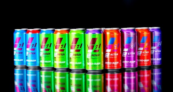 zero sugar energy drink selection