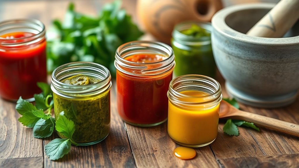 homemade flavorful healthy condiments