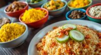 indonesian diverse rice dishes