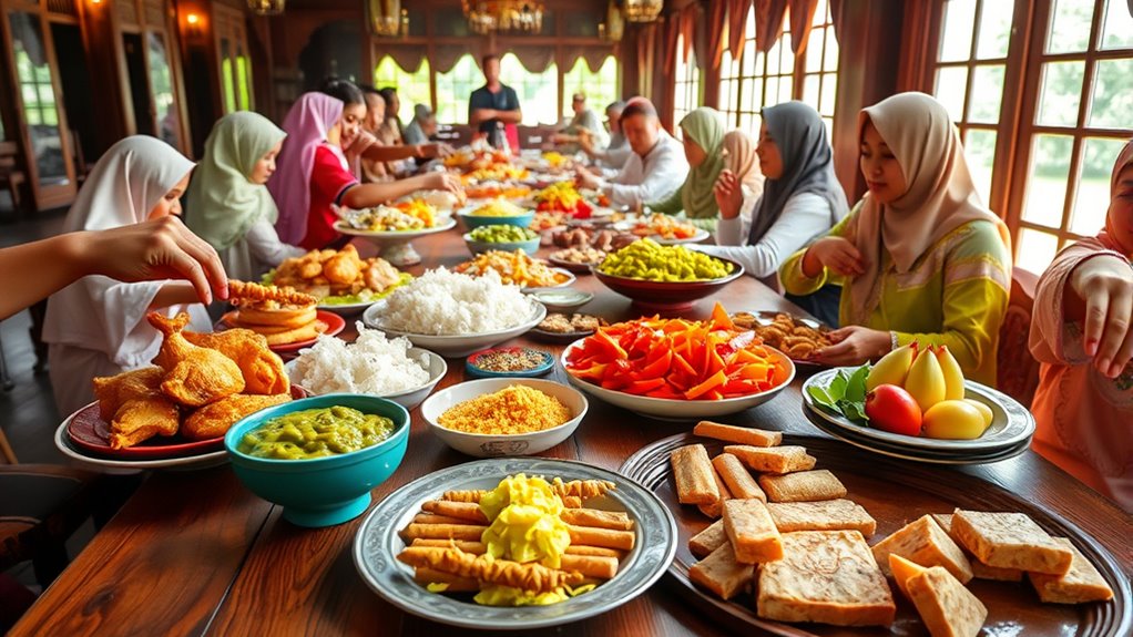 indonesian eid celebration dishes